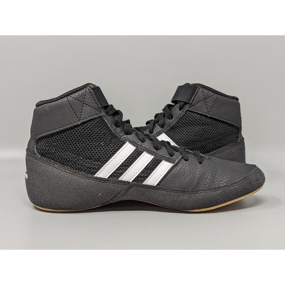 Adidas Youth HVC 2 Wrestling Shoes Sneakers AQ3327 Black White Size 4.5 Y main image 6